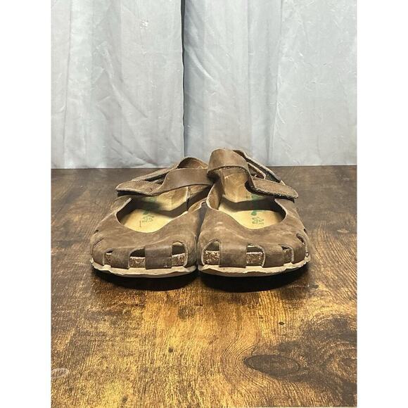 BioNatura SOLO Leather Mary Jane Closed Toe Sandals Size 7/38 Cork Brown - Picture 10 of 14